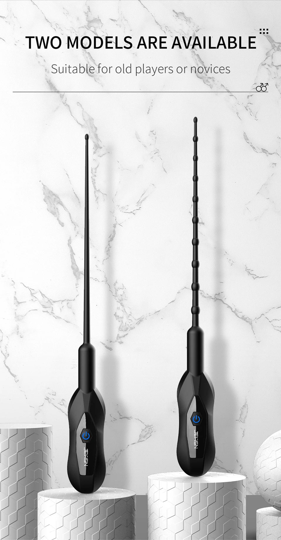 JEUSN Soft Silicone Urethral Vibrator