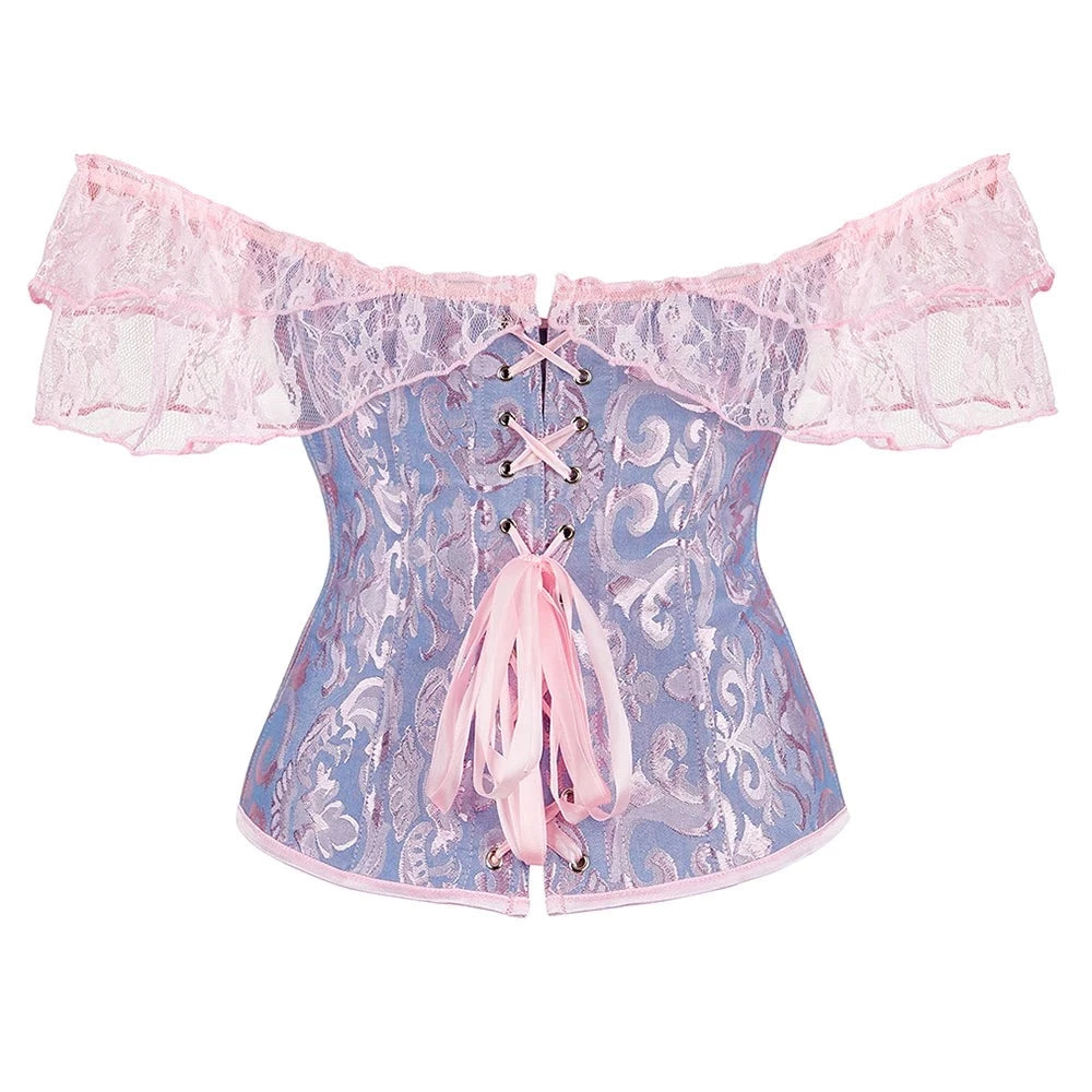 BoomGlam Sheer Sleeve Bustier II - Corset - Twisted Jezebel