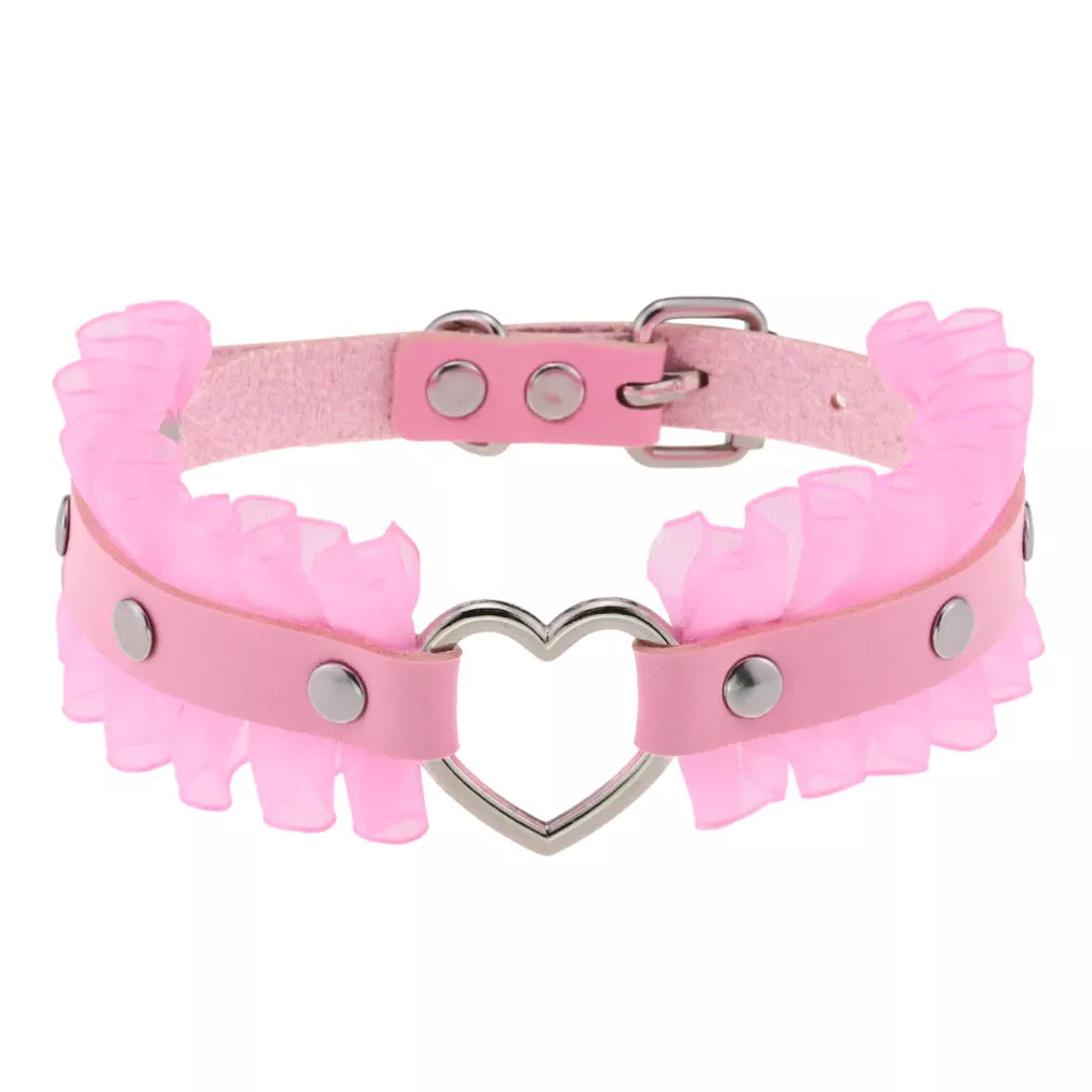 DEZI Choke Collars, Pink Sissy - Collars - Twisted Jezebel