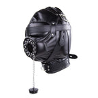 Synth Leather Full BDSM Hood