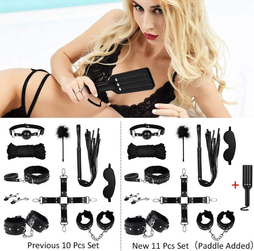J Rue 11 PCS BDSM Starter Kit