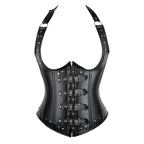 Steamsissy Synth Leather Bustier - Corset - Twisted Jezebel