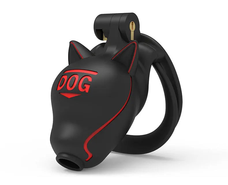 Locked Dog Pup Chastity Cage
