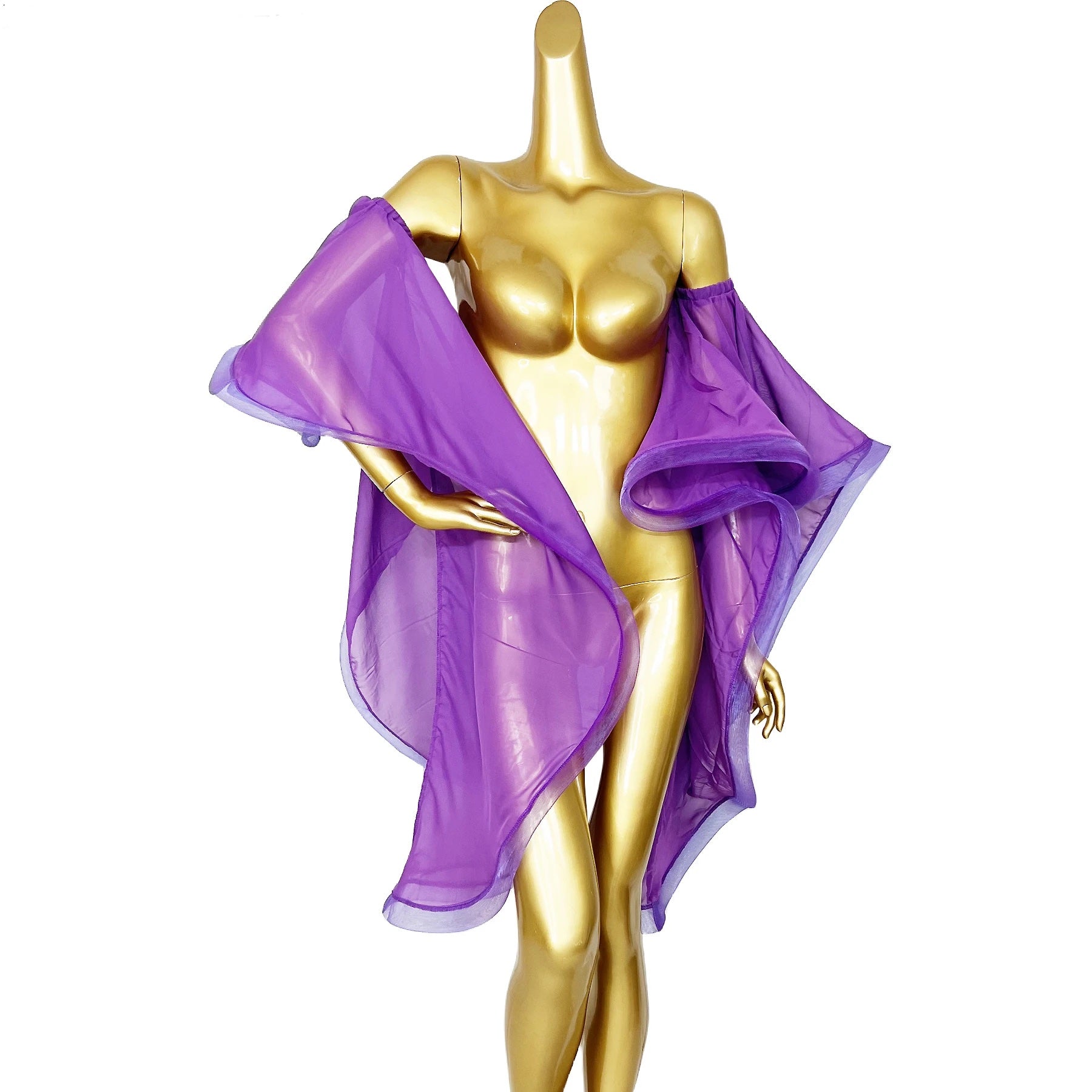 BoomGlam Sissy Chiffon Dancing Sleeves - Lingerie - Twisted Jezebel