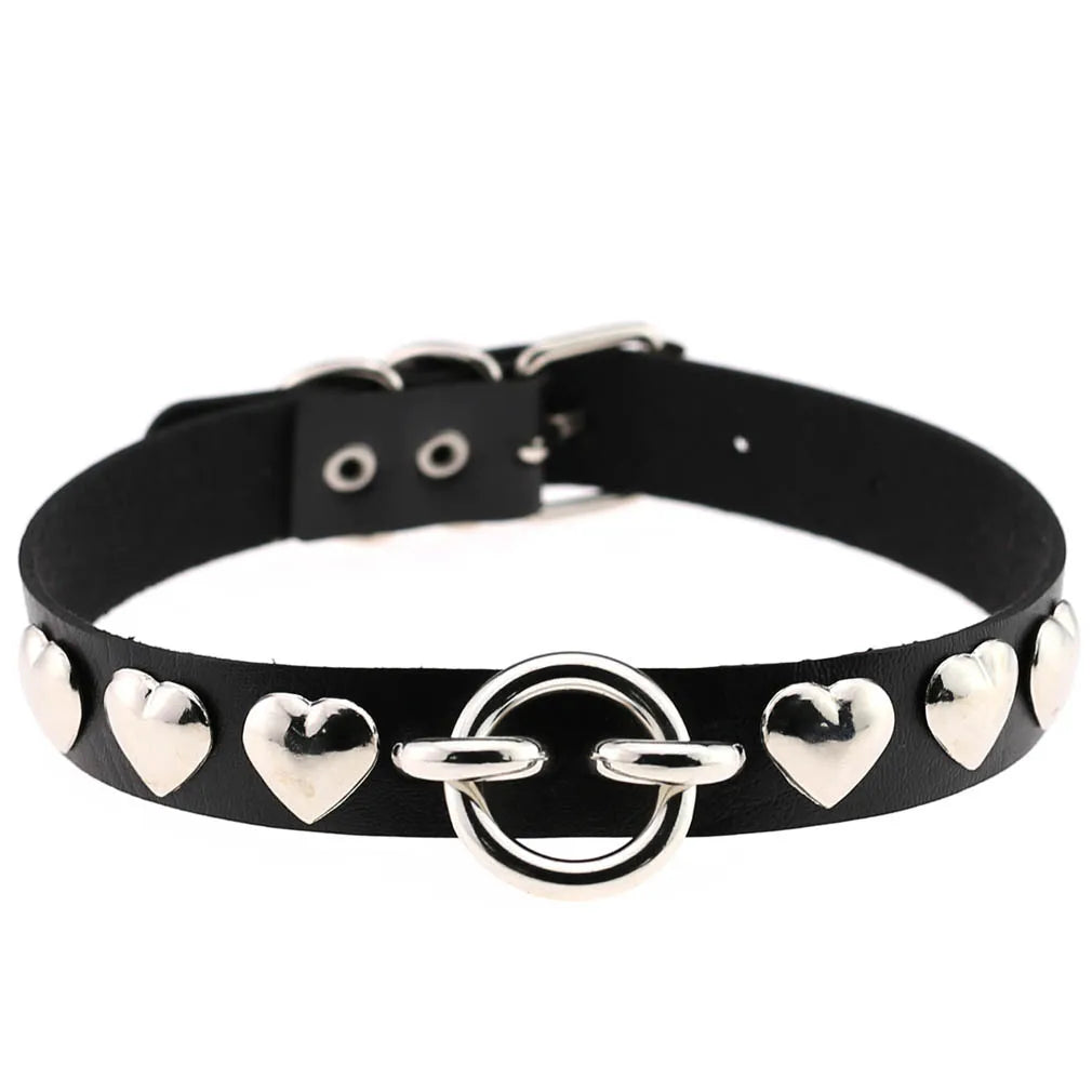 Dark Heart Chokers - Collars - Twisted Jezebel