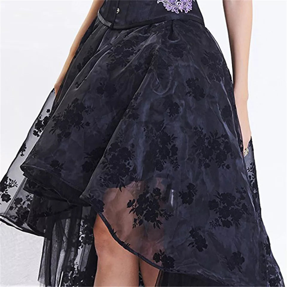 Gothic Maxi Skirt S-6XL - Skirt - Twisted Jezebel