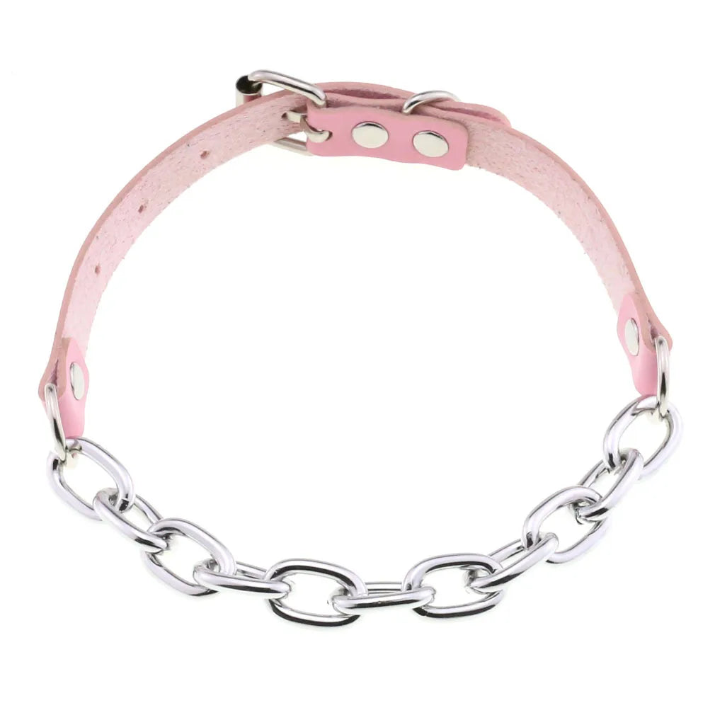 DEZI Choke Collars, Pink Sissy - Collars - Twisted Jezebel