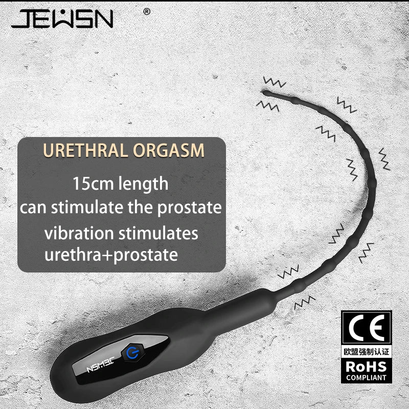 JEUSN Soft Silicone Urethral Vibrator