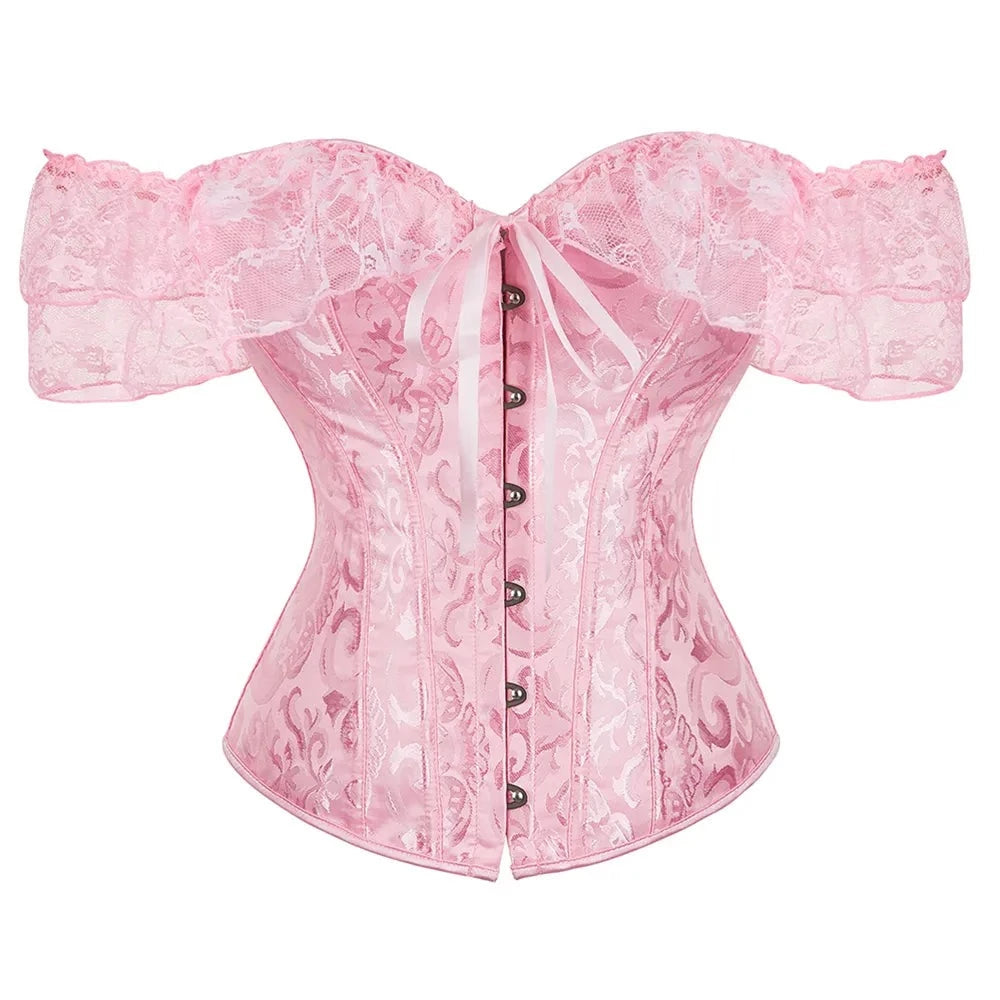 BoomGlam Sheer Sleeve Bustier II - Corset - Twisted Jezebel