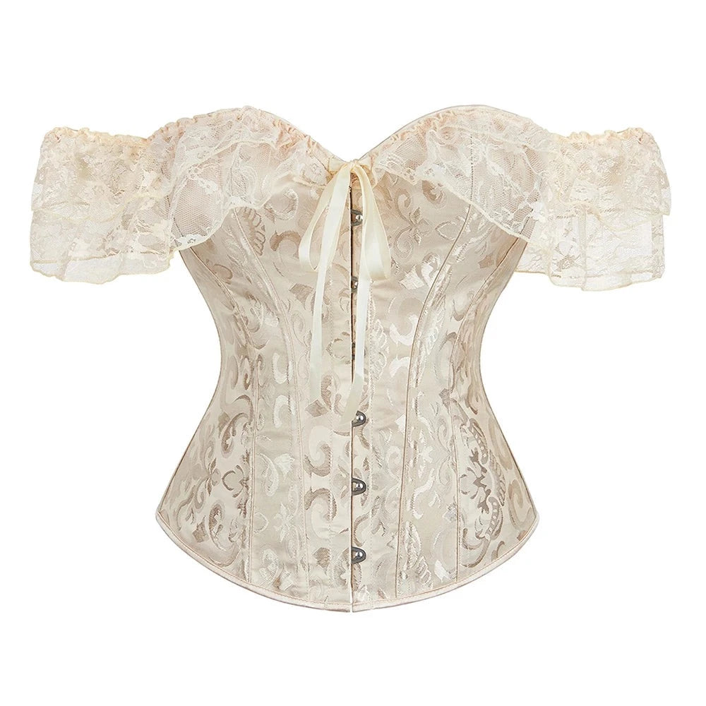 BoomGlam Sheer Sleeve Bustier II - Corset - Twisted Jezebel