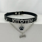 Personalized Rhinestone Puppy Collar