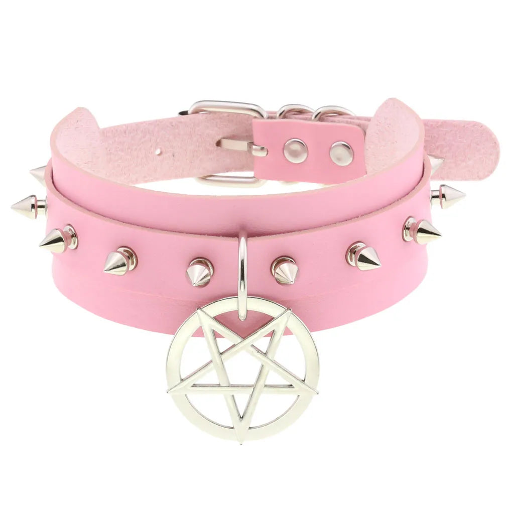 DEZI Choke Collars, Pink Sissy - Collars - Twisted Jezebel