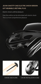 JEUSN Electric Shock Chastity Cage