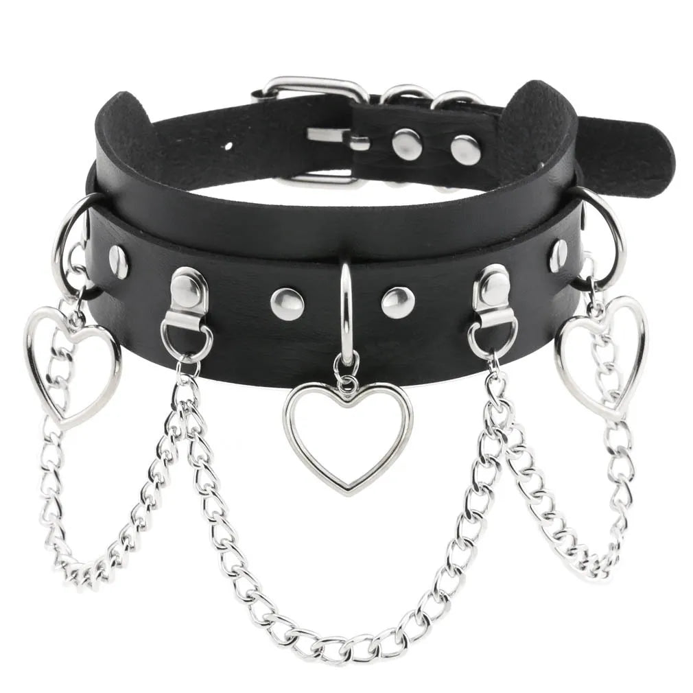 DEZI Choker Collars, Black - Collars - Twisted Jezebel