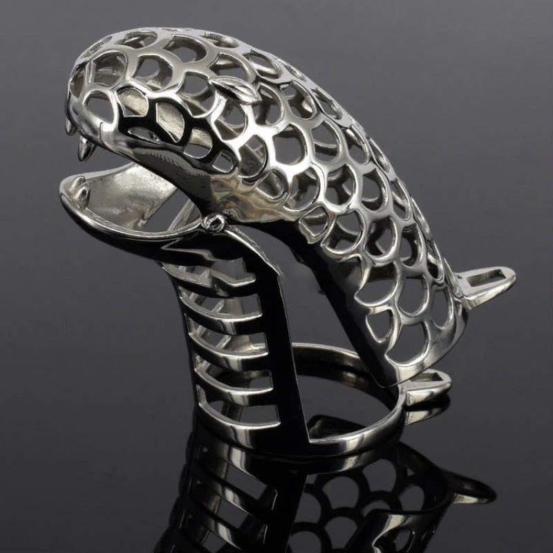 Stainless Serpent Chastity Cage