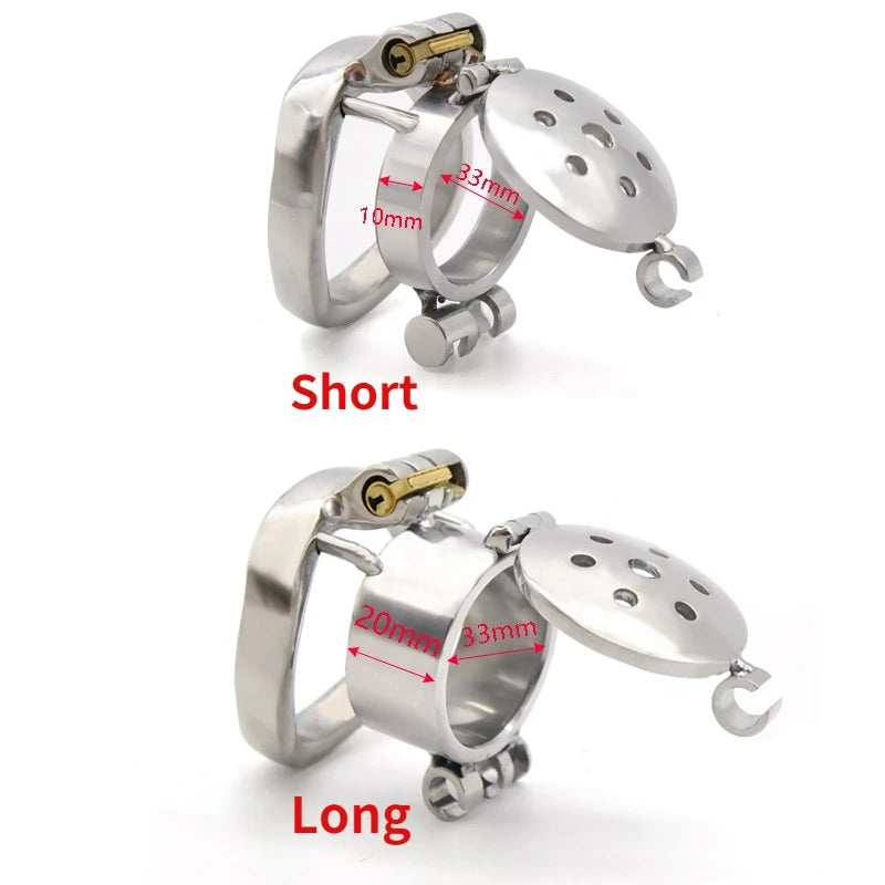 Stainless Steel Sub Hatch Chastity Cage