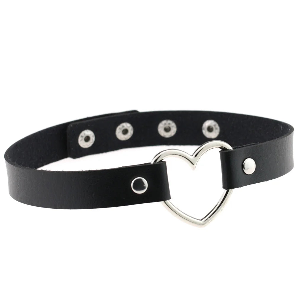 Dark Heart Chokers - Collars - Twisted Jezebel