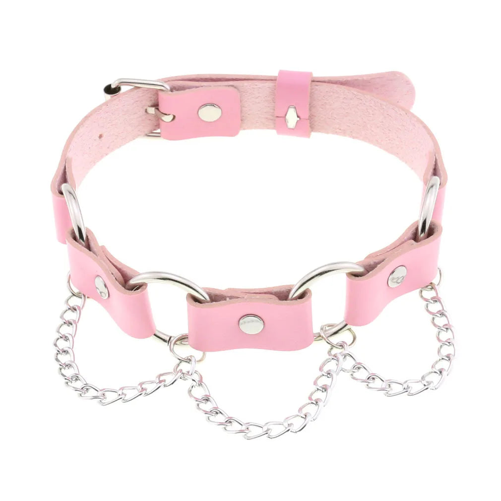 DEZI Choke Collars, Pink Sissy - Collars - Twisted Jezebel