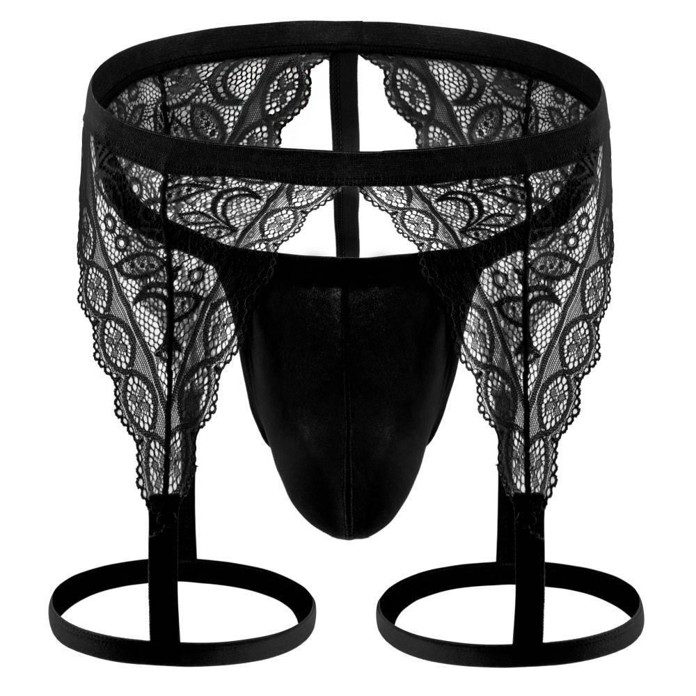 Mens Lace Garter & Thongs - Garter - Twisted Jezebel