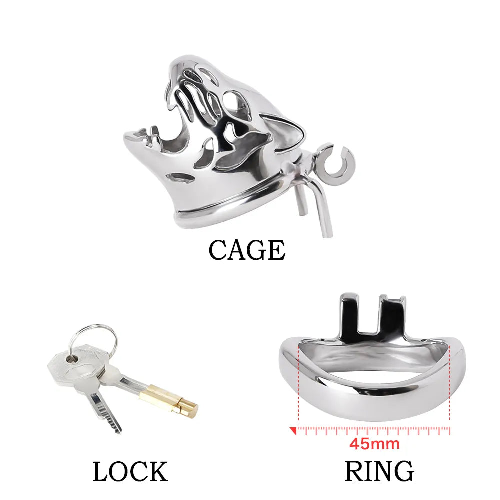 Jungle Jaws Chastity Cage - Chastity Cages - Twisted Jezebel