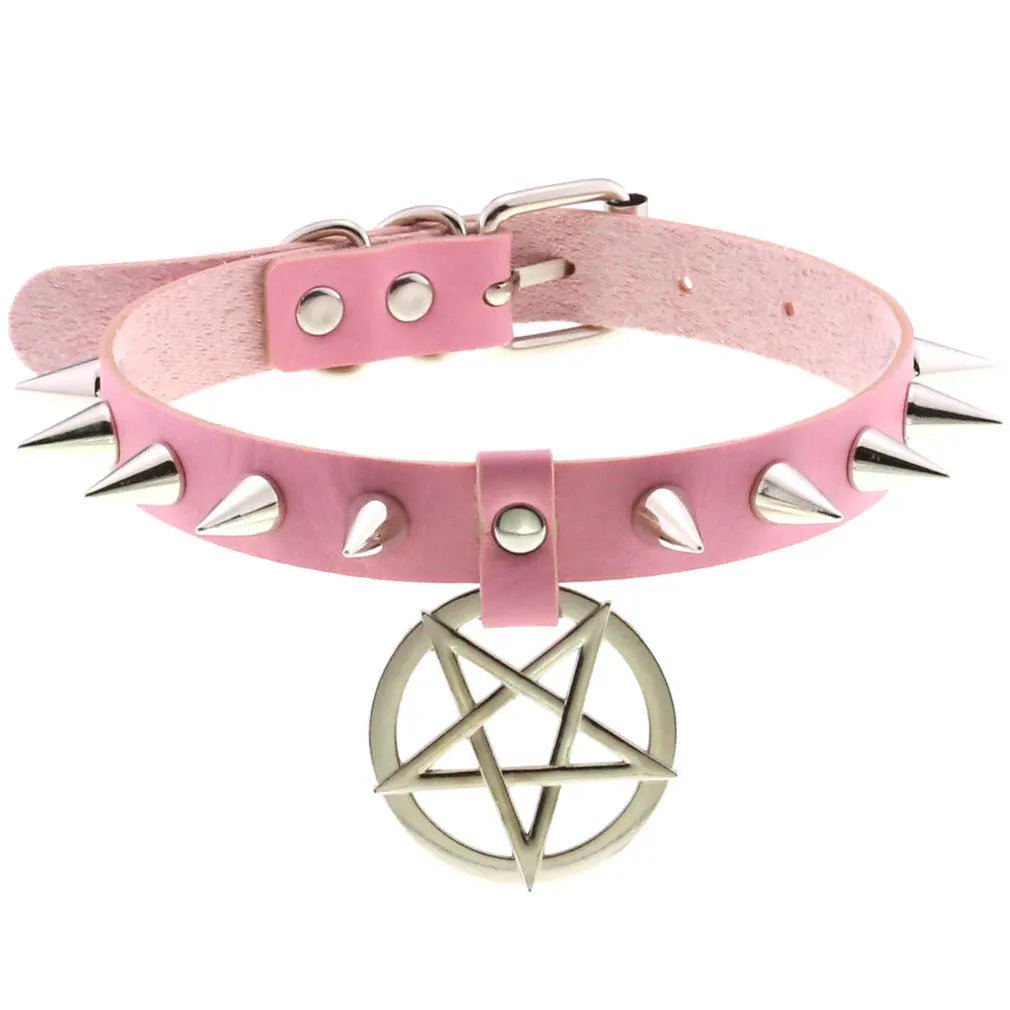 DEZI Choke Collars, Pink Sissy - Collars - Twisted Jezebel
