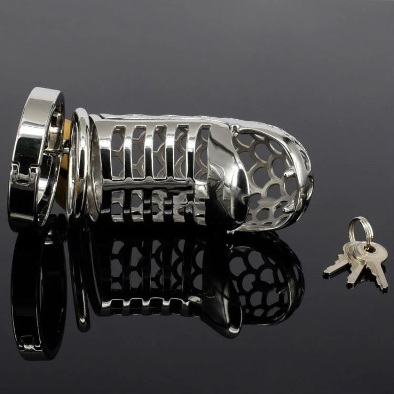 Stainless Serpent Chastity Cage