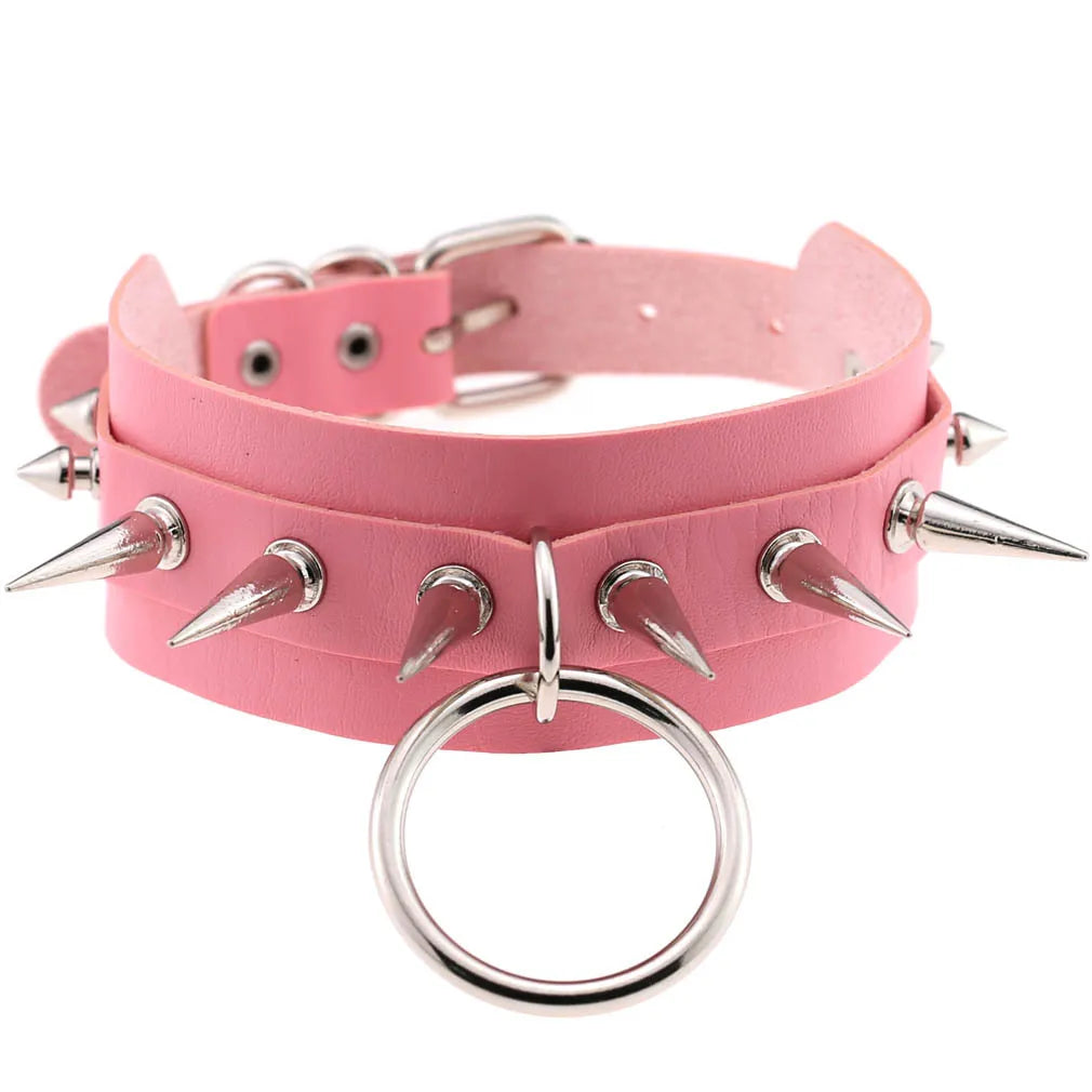 DEZI Choke Collars, Pink Sissy - Collars - Twisted Jezebel