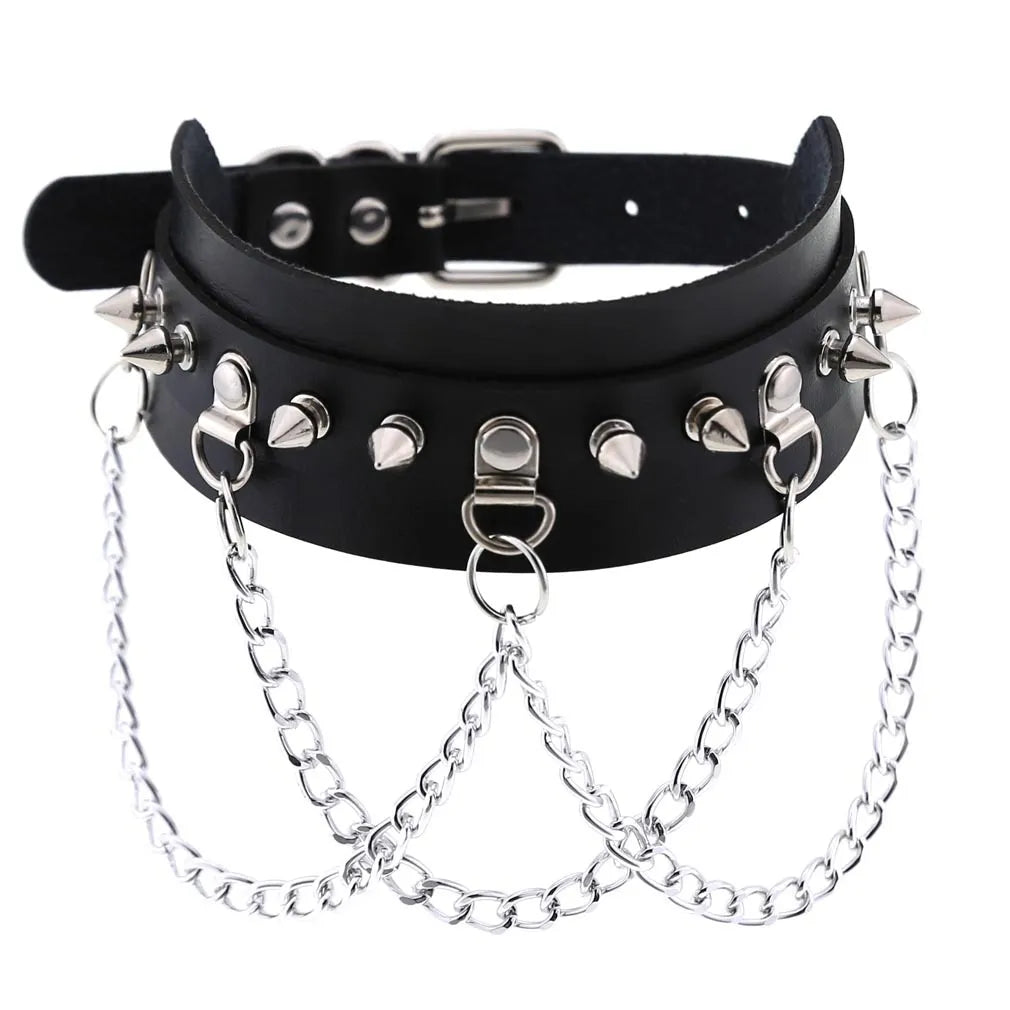 DEZI Choker Collars, Black - Collars - Twisted Jezebel
