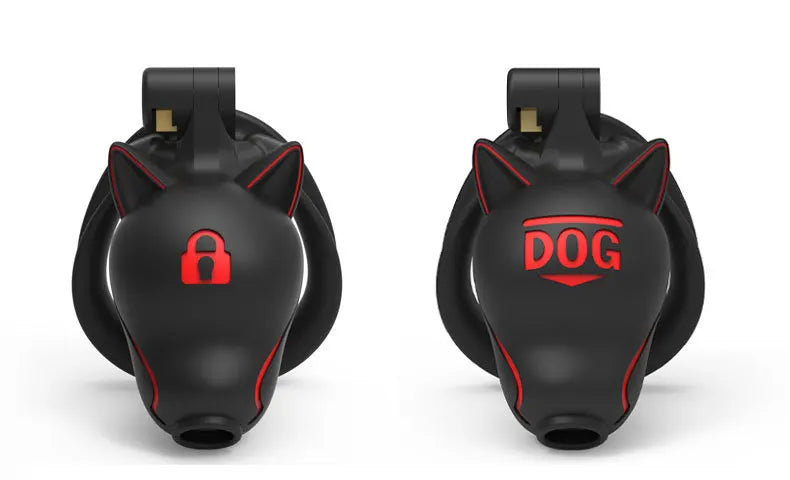 Locked Dog Pup Chastity Cage