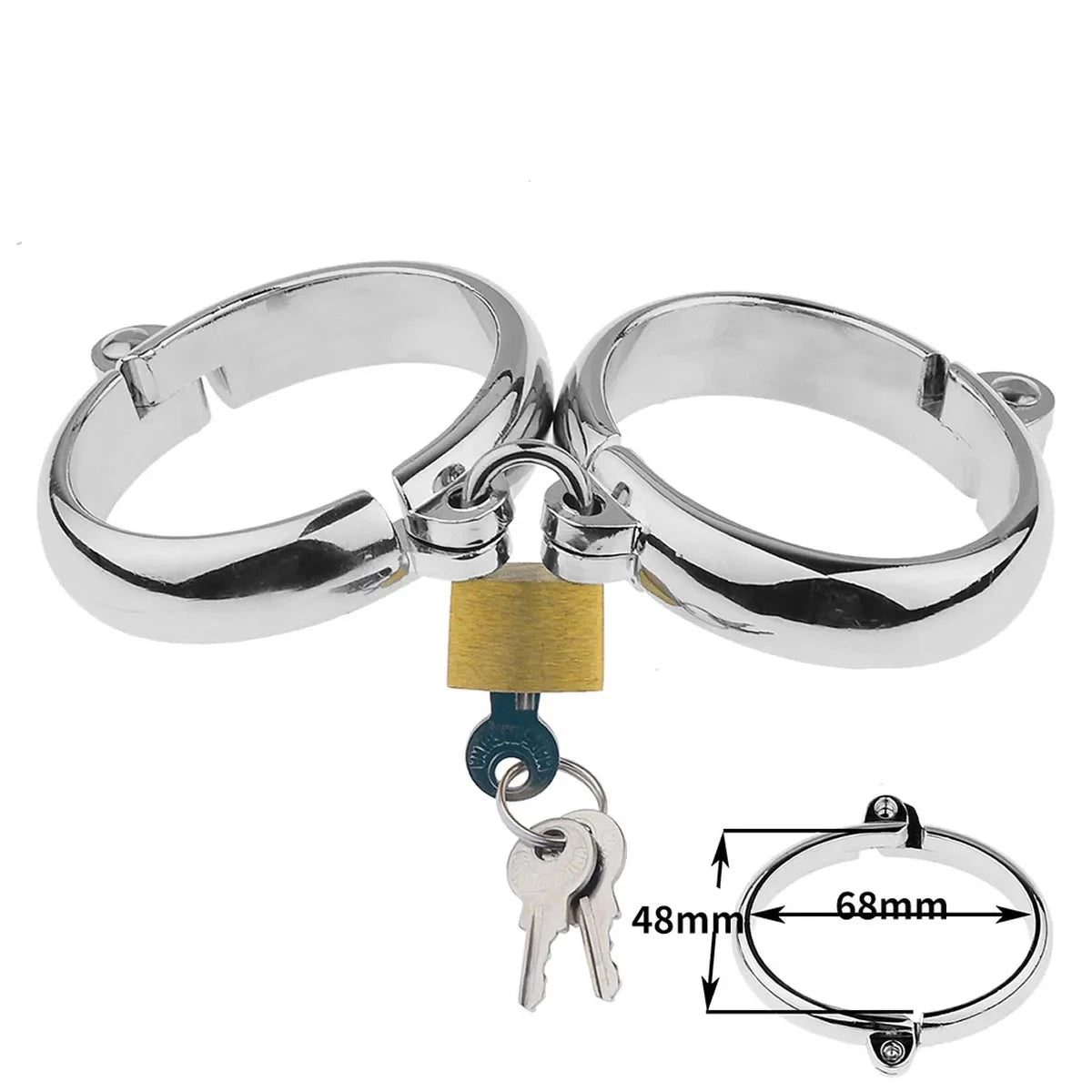 Stainless Steal Cuffs - Handcuffs - Twisted Jezebel