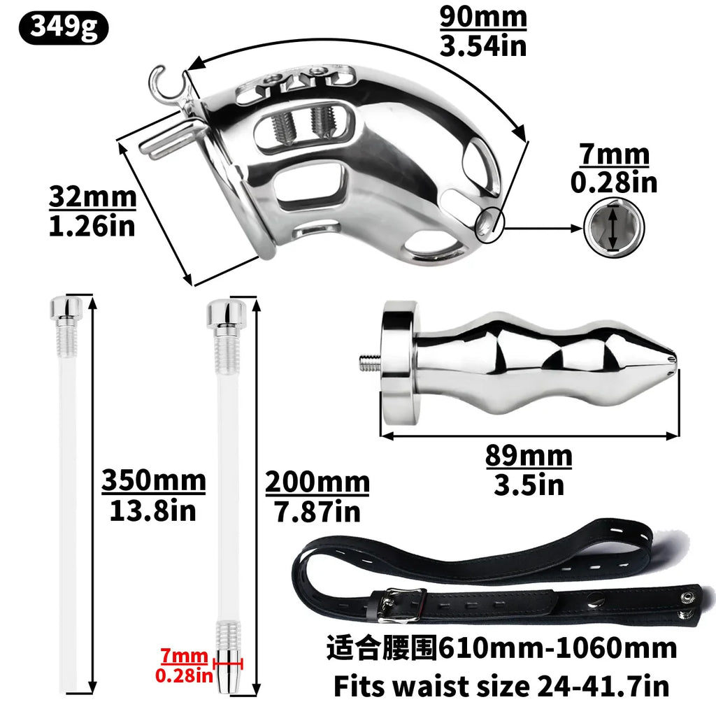 Watersports Enema Chastity Cage