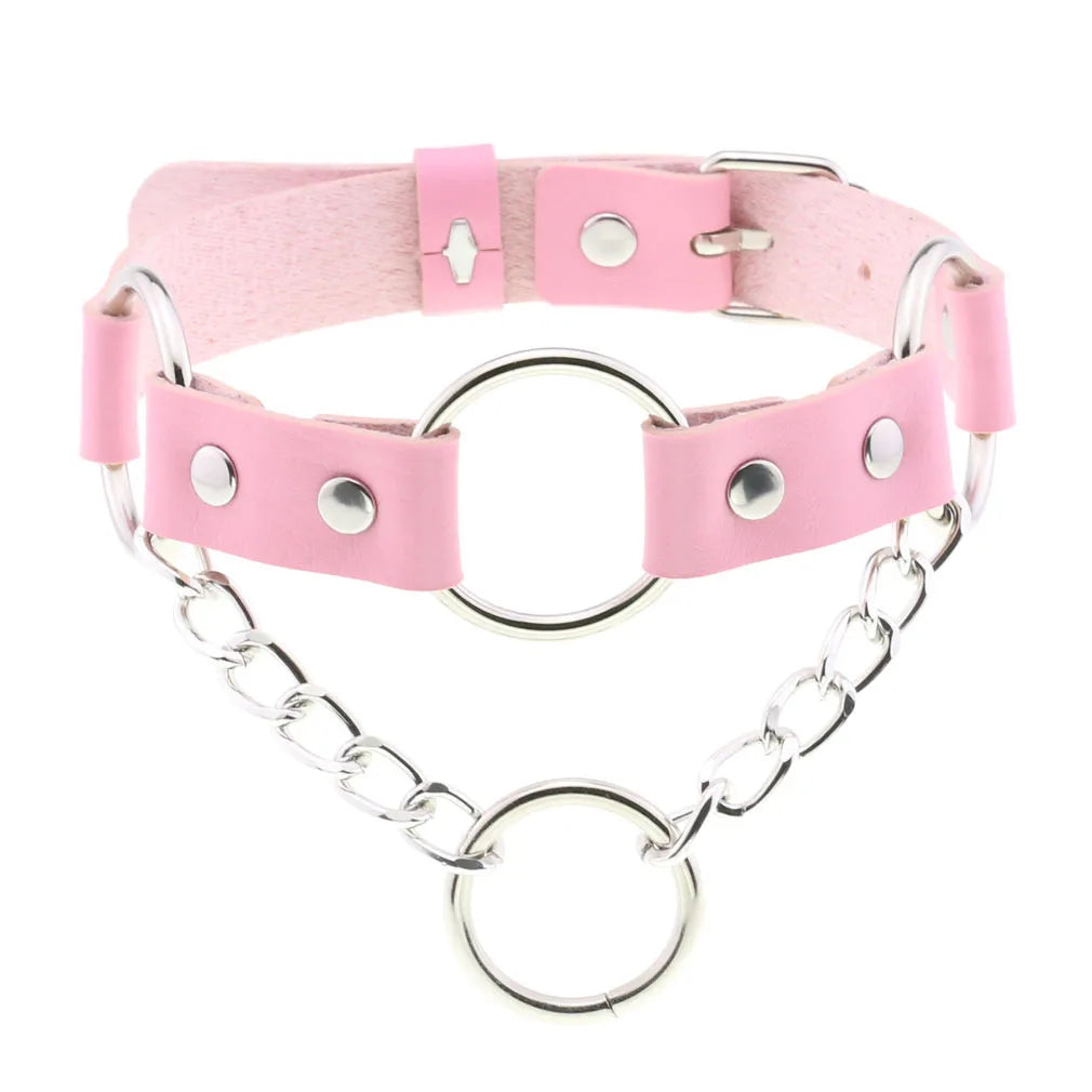 DEZI Choke Collars, Pink Sissy - Collars - Twisted Jezebel