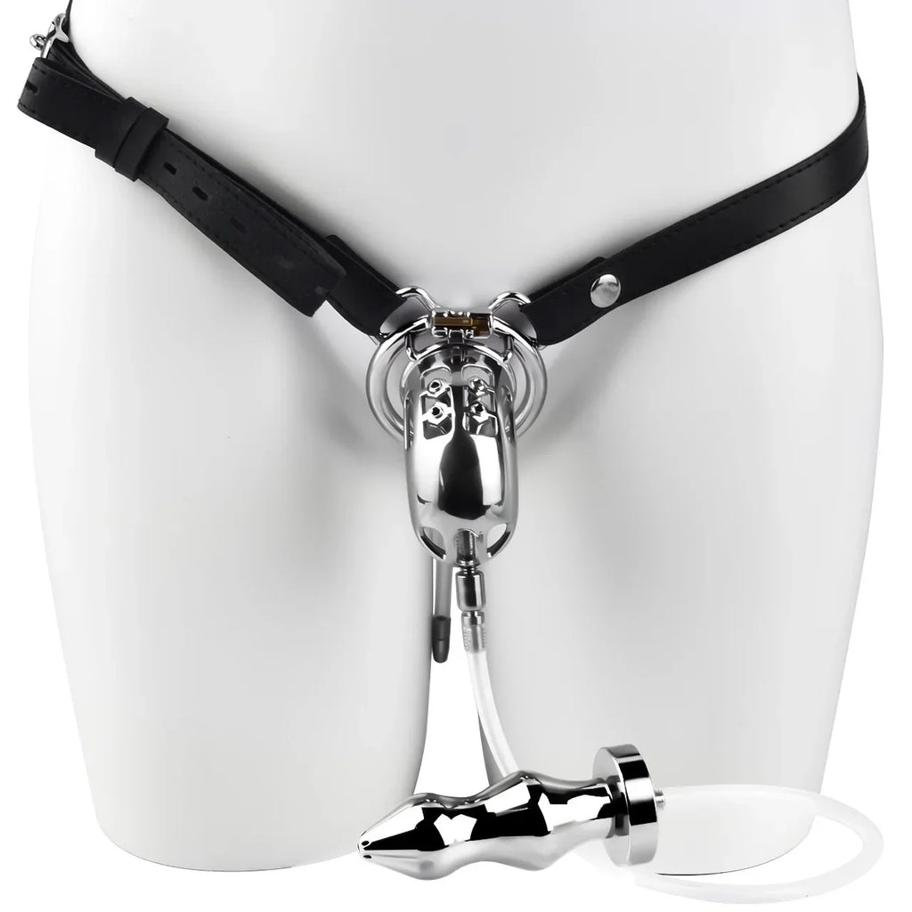 Watersports Enema Chastity Cage