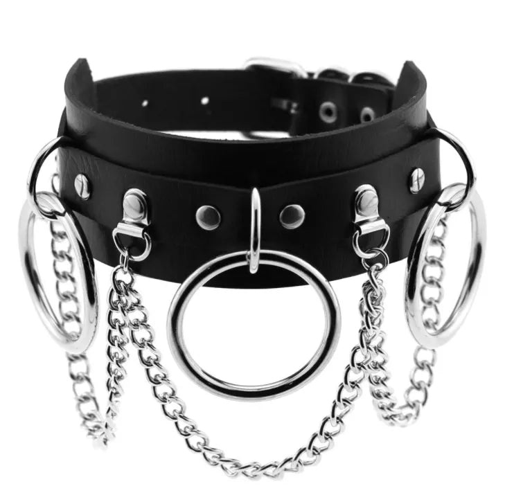DEZI Choker Collars, Black - Collars - Twisted Jezebel