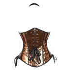 Steamsissy Synth Leather Shimmering Bustier