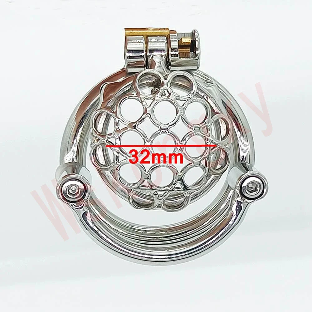 Fractal Zero Chastity with Scrotum Lock & Optional Catheter