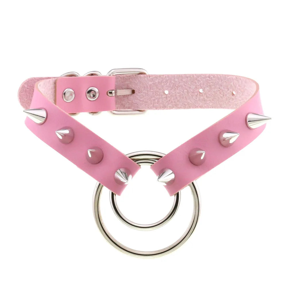 DEZI Choke Collars, Pink Sissy - Collars - Twisted Jezebel