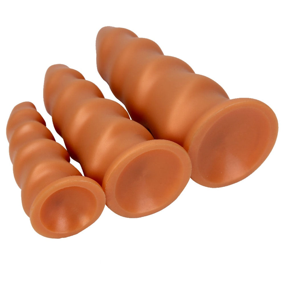 Ribbed Bud Stud Butt Plug Twisted Jezebel Ribbed Bud Stud Butt Plug Twisted Jezebel