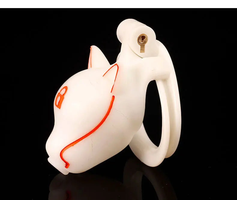 Locked Dog Pup Chastity Cage