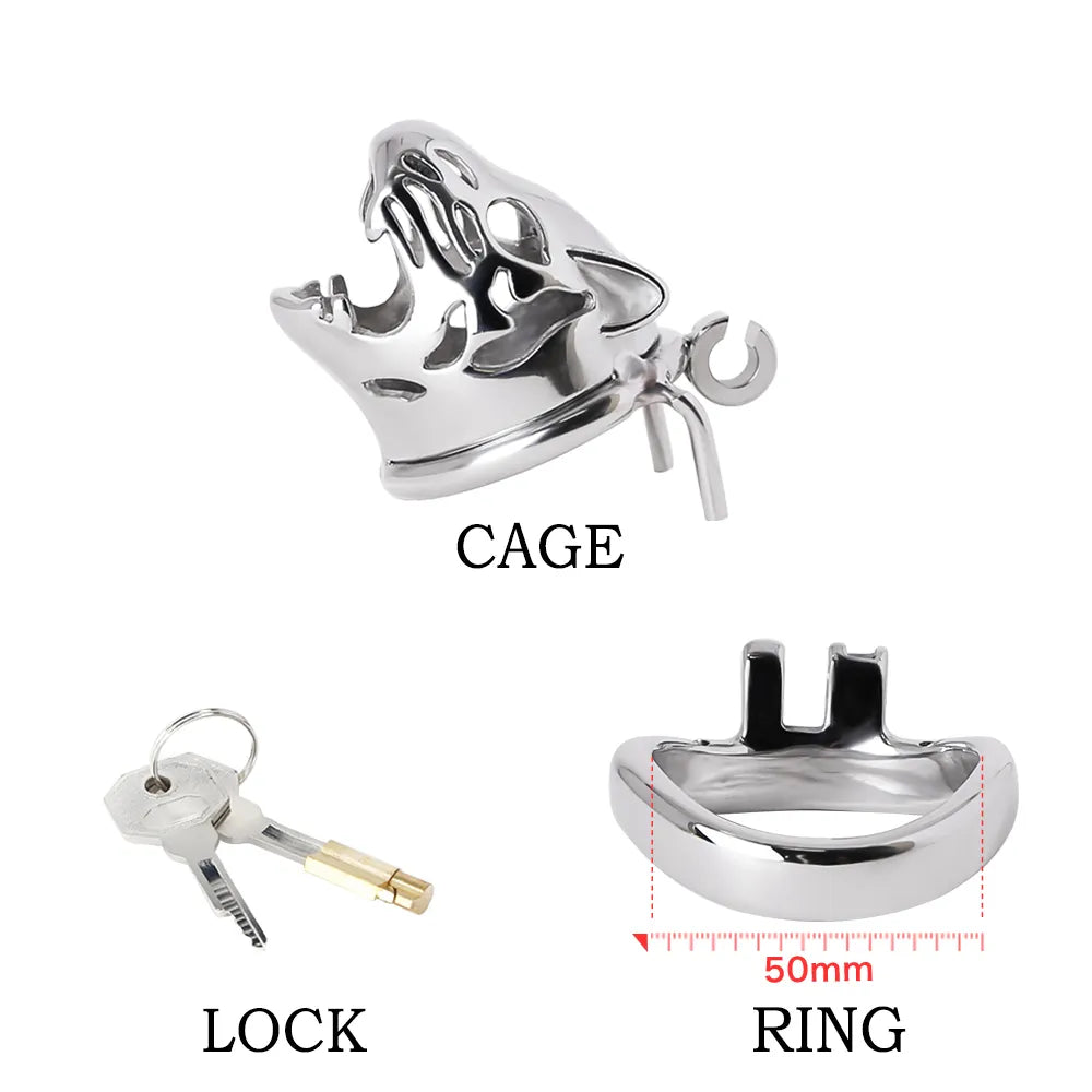Jungle Jaws Chastity Cage - Chastity Cages - Twisted Jezebel