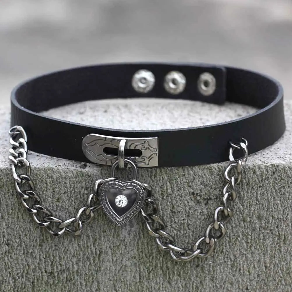 Dark Heart Chokers - Collars - Twisted Jezebel