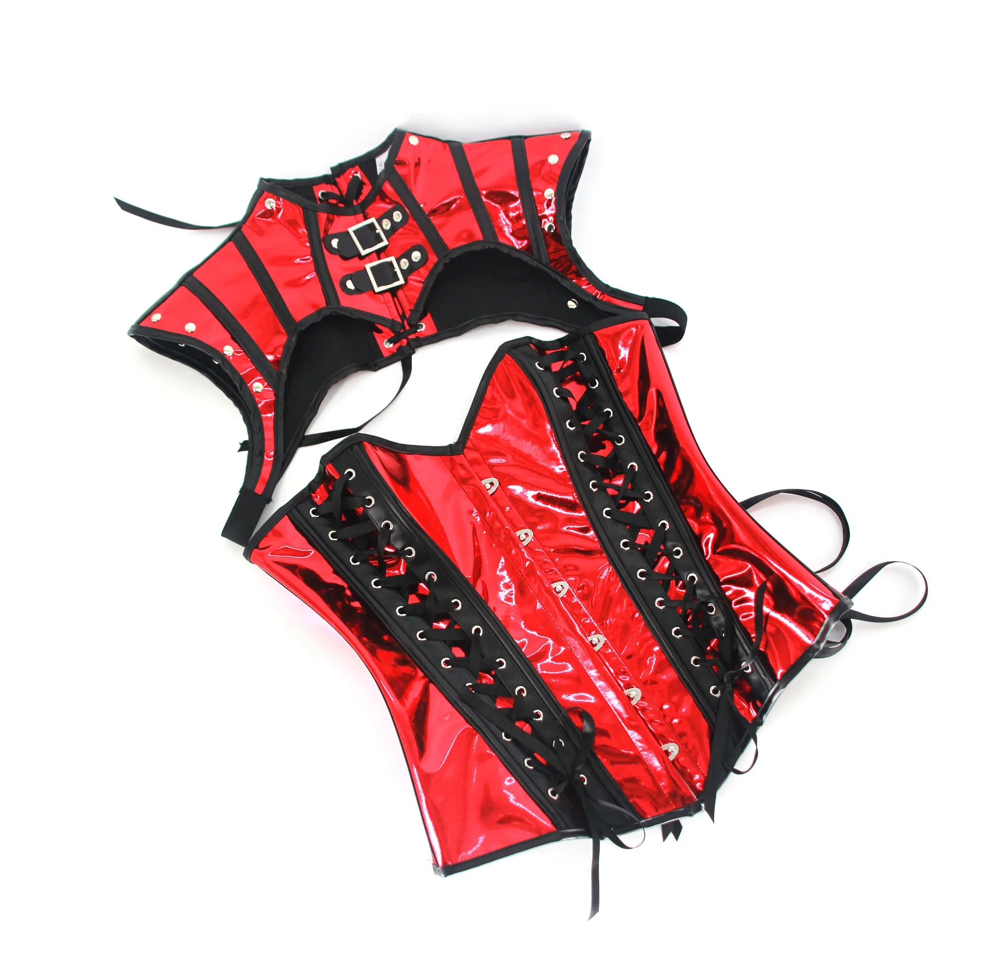 Shimmering SteamSissy Synth Patent Corset