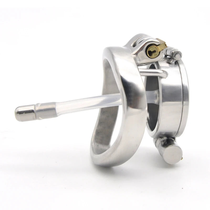 Stainless Steel Sub Hatch Chastity Cage