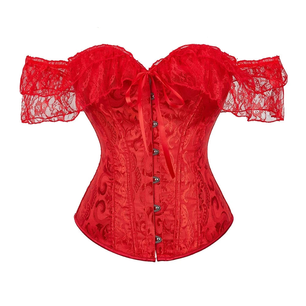 BoomGlam Sheer Sleeve Bustier II - Corset - Twisted Jezebel