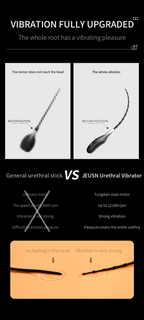 JEUSN Soft Silicone Urethral Vibrator