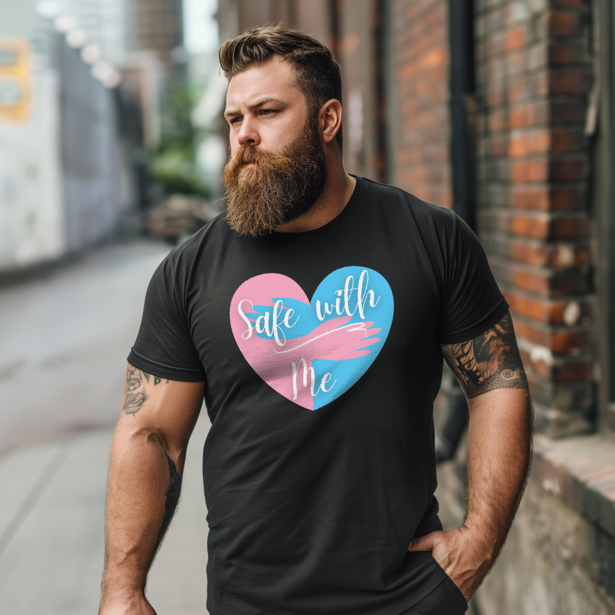 Safe With Me Trans Edition Tee - Tee - Twisted Jezebel