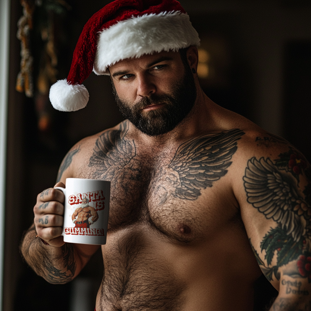 Santa Is Cumming 15oz Coffee Mug