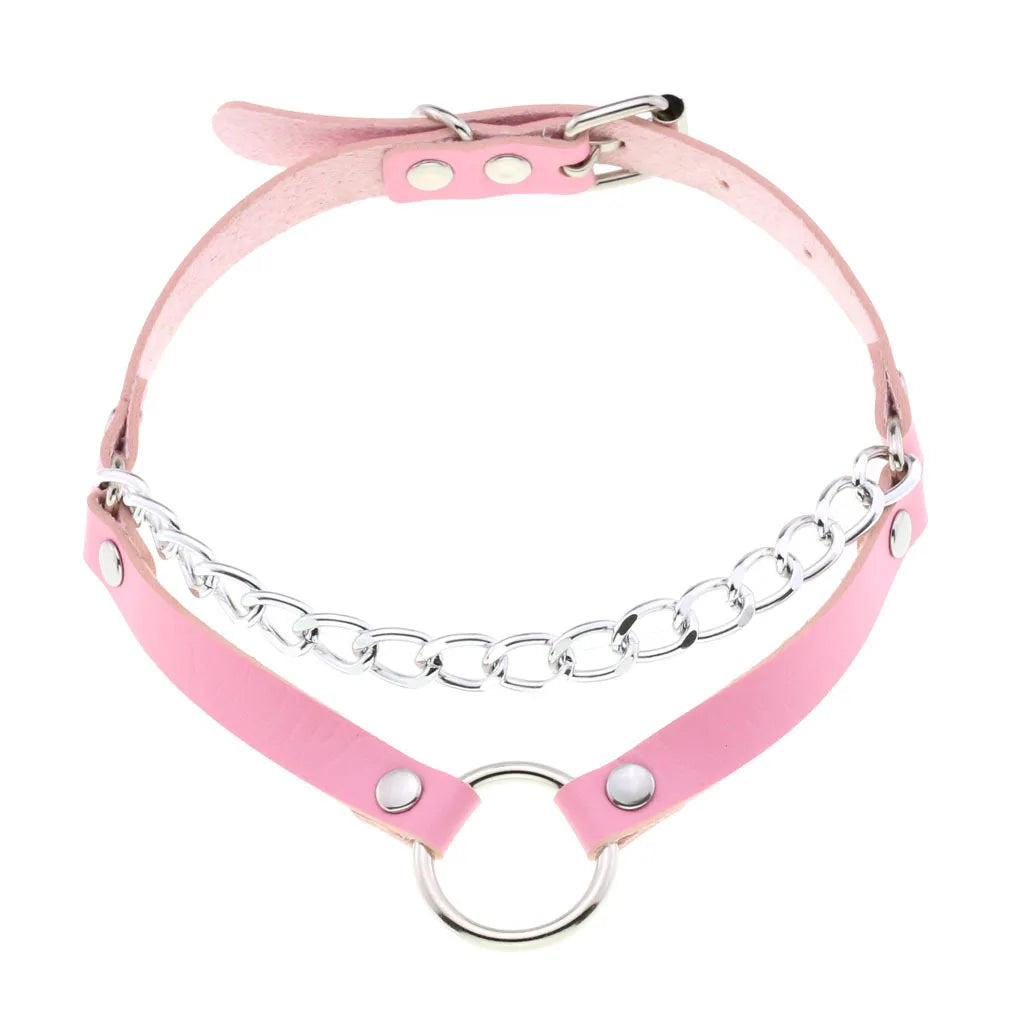 DEZI Choke Collars, Pink Sissy - Collars - Twisted Jezebel
