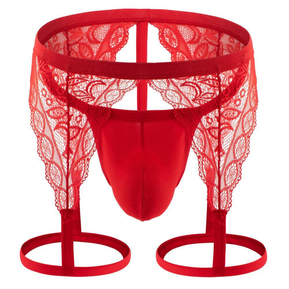 Mens Lace Garter & Thongs - Garter - Twisted Jezebel