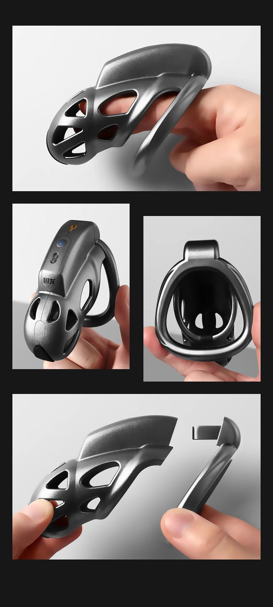 JEUSN Electric Shock Chastity Cage